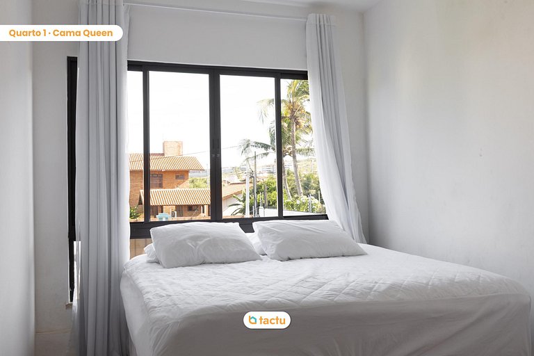 Duplex luxo em condomínio ao lado da praia