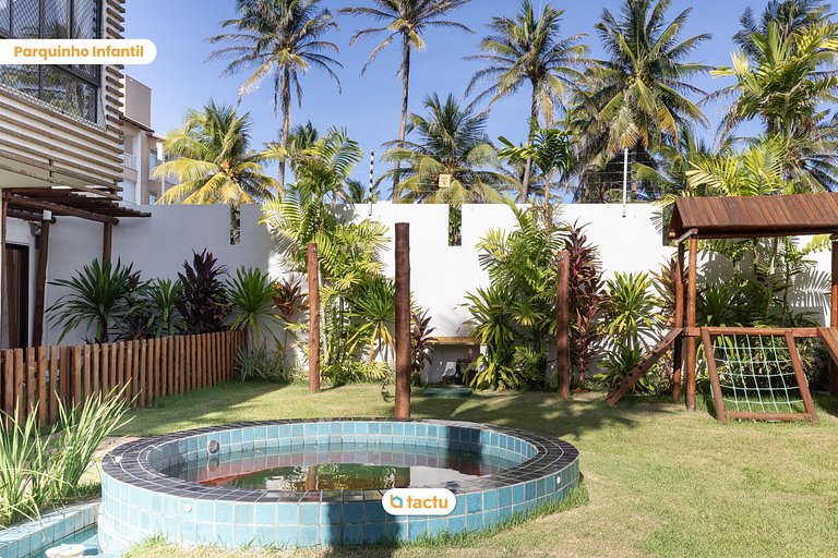 Duplex luxo em condomínio ao lado da praia