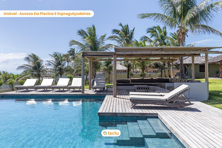 Casa Frente Vista Mar Fortim Ceará Luxosa com 6 Quartos Kite