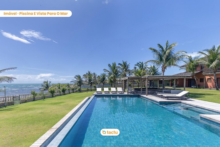 Casa Frente Vista Mar Fortim Ceará Luxosa com 6 Quartos Kite