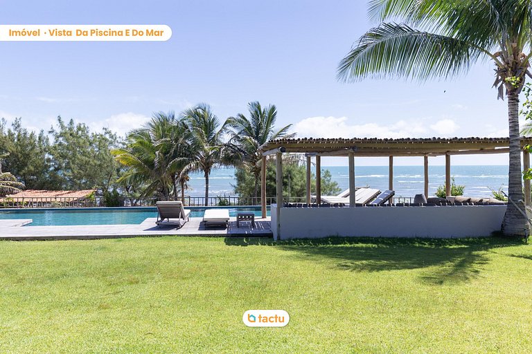 Casa Frente Vista Mar Fortim Ceará Luxosa com 6 Quartos Kite