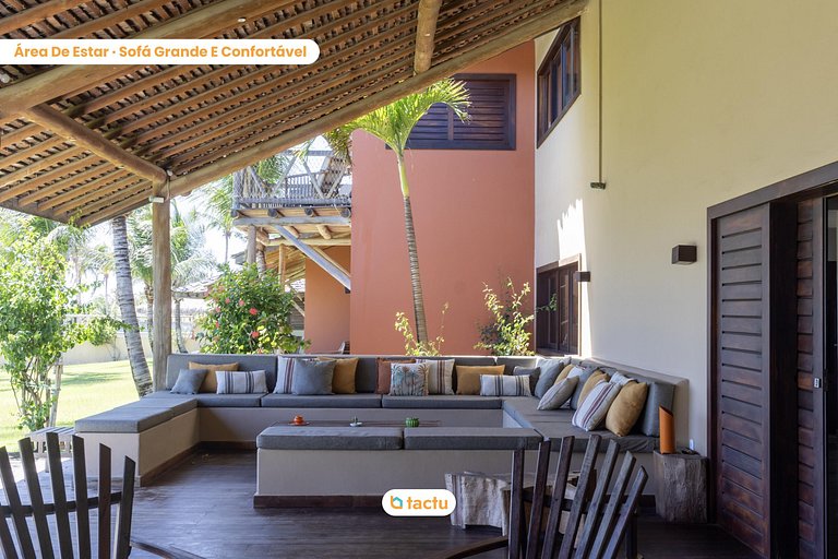 Casa Frente Vista Mar Fortim Ceará Luxosa com 6 Quartos Kite
