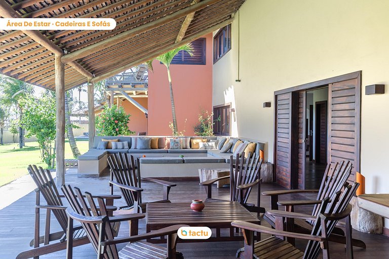 Casa Frente Vista Mar Fortim Ceará Luxosa com 6 Quartos Kite