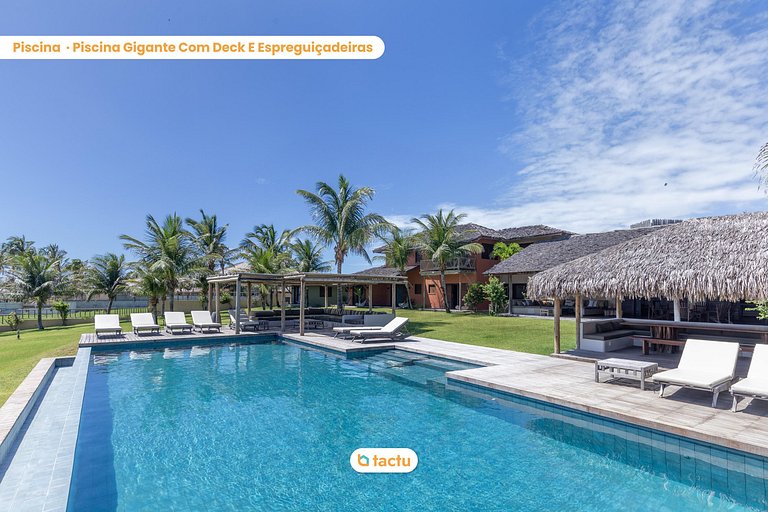 Casa Frente Vista Mar Fortim Ceará Luxosa com 6 Quartos Kite
