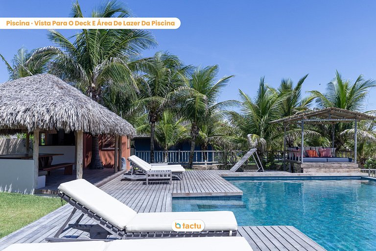 Casa Frente Vista Mar Fortim Ceará Luxosa com 6 Quartos Kite