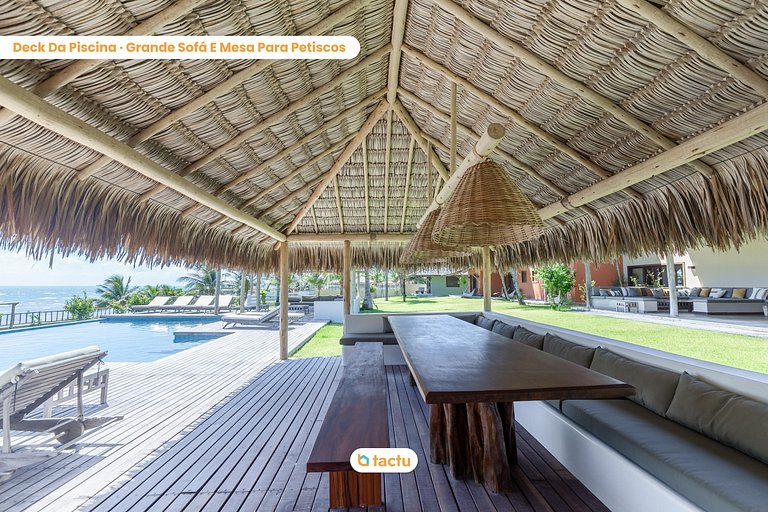 Casa Frente Vista Mar Fortim Ceará Luxosa com 6 Quartos Kite