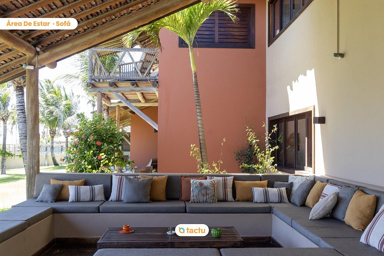 Casa Frente Vista Mar Fortim Ceará Luxosa com 6 Quartos Kite