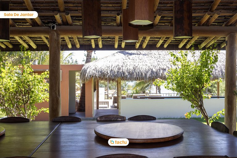 Casa Frente Vista Mar Fortim Ceará Luxosa com 6 Quartos Kite