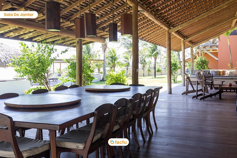 Casa Frente Vista Mar Fortim Ceará Luxosa com 6 Quartos Kite