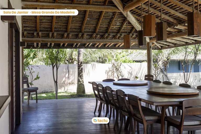 Casa Frente Vista Mar Fortim Ceará Luxosa com 6 Quartos Kite