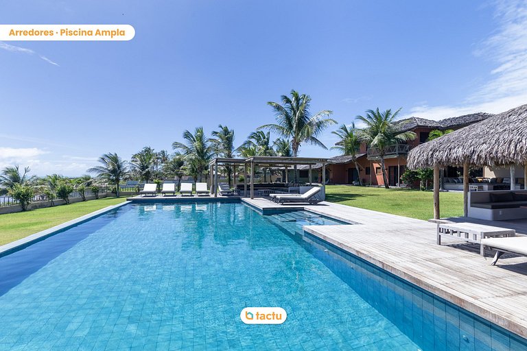 Casa Frente Vista Mar Fortim Ceará Luxosa com 6 Quartos Kite