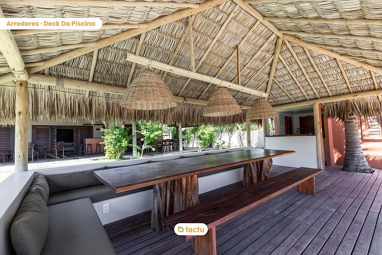 Casa Frente Vista Mar Fortim Ceará Luxosa com 6 Quartos Kite