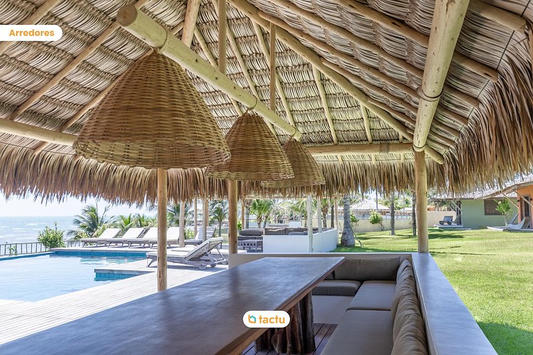 Casa Frente Vista Mar Fortim Ceará Luxosa com 6 Quartos Kite