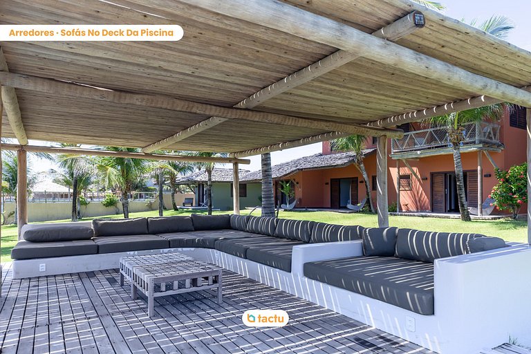 Casa Frente Vista Mar Fortim Ceará Luxosa com 6 Quartos Kite