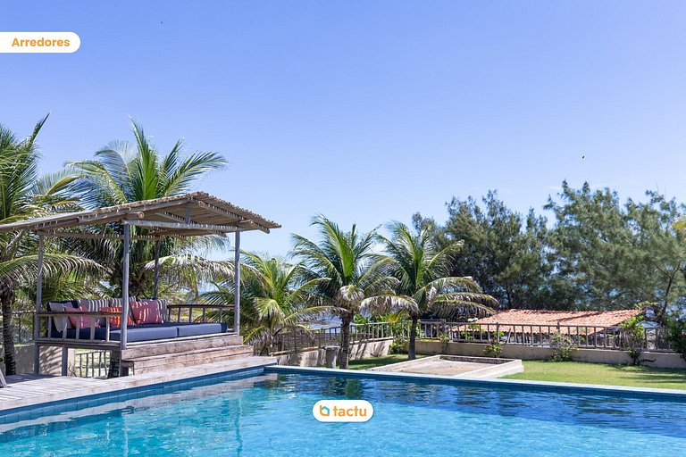 Casa Frente Vista Mar Fortim Ceará Luxosa com 6 Quartos Kite