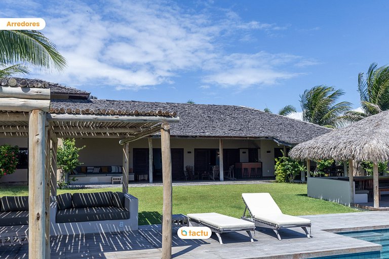Casa Frente Vista Mar Fortim Ceará Luxosa com 6 Quartos Kite