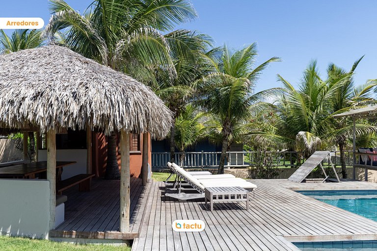 Casa Frente Vista Mar Fortim Ceará Luxosa com 6 Quartos Kite