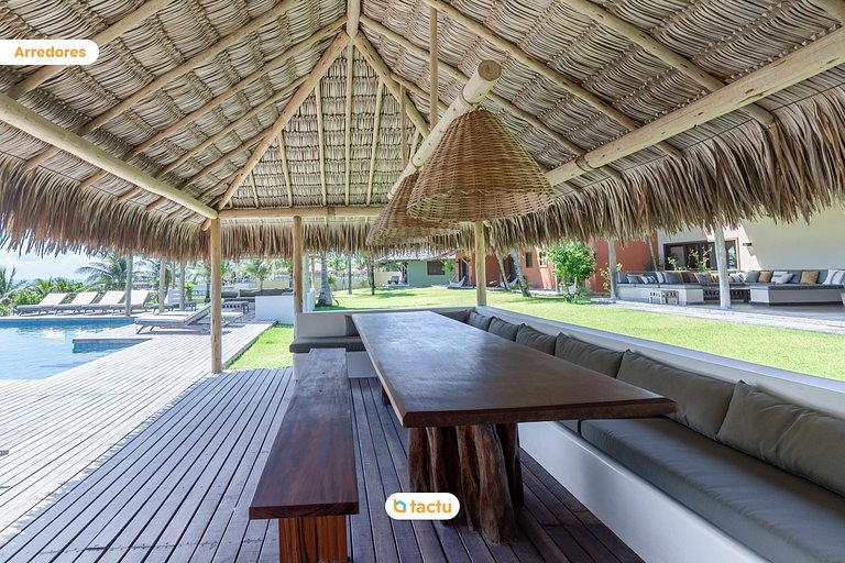 Casa Frente Vista Mar Fortim Ceará Luxosa com 6 Quartos Kite