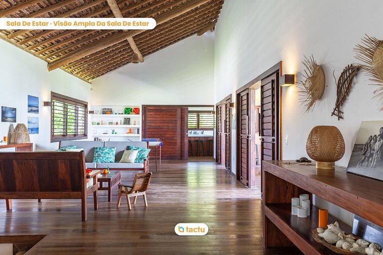 Casa Frente Vista Mar Fortim Ceará Luxosa com 6 Quartos Kite