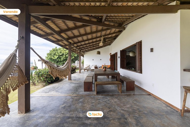 Vila Fatecha: Conforto e privacidade frente mar