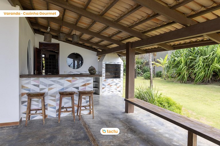 Vila Fatecha: Conforto e privacidade frente mar