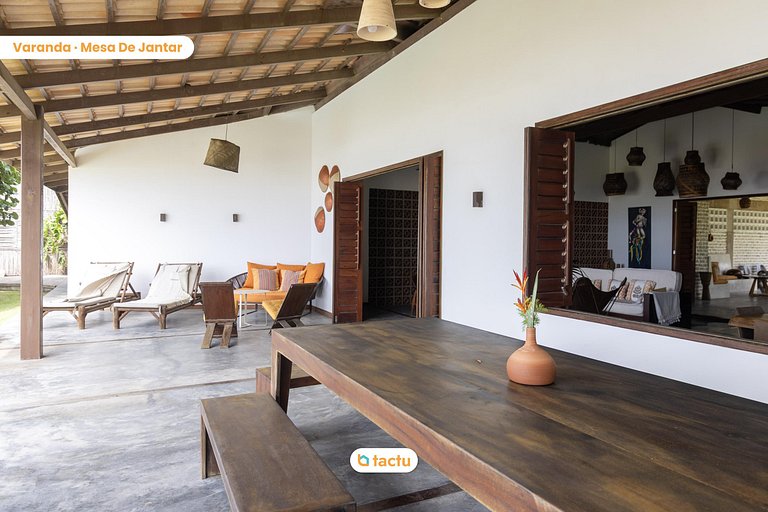 Vila Fatecha: Conforto e privacidade frente mar