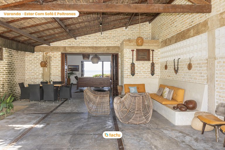 Vila Fatecha: Conforto e privacidade frente mar