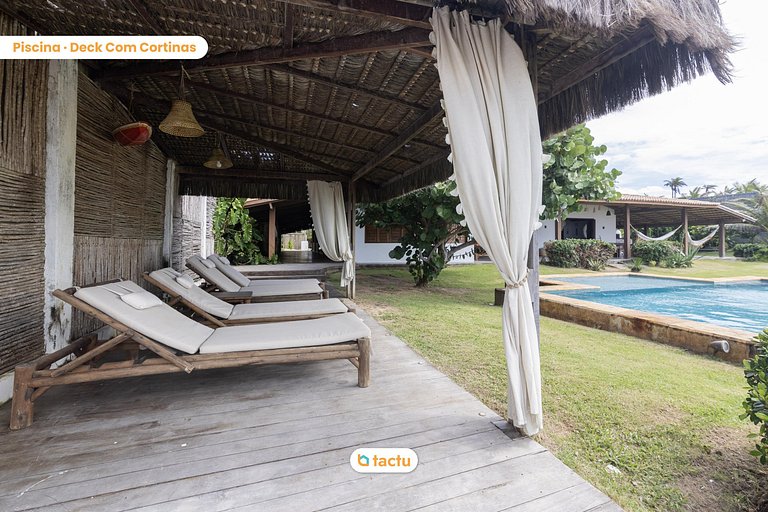 Vila Fatecha: Conforto e privacidade frente mar