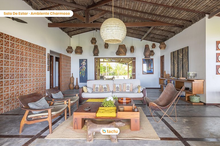 Vila Fatecha: Conforto e privacidade frente mar