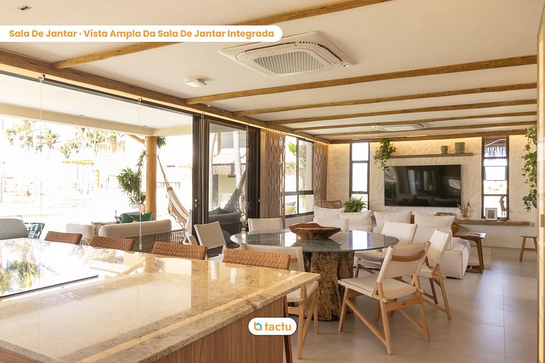 Casa de Luxo em condomínio frente mar Eco Village