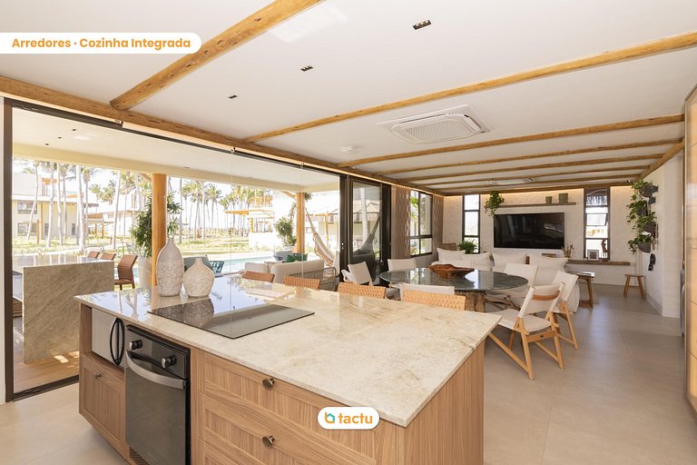 Casa de Luxo em condomínio frente mar Eco Village