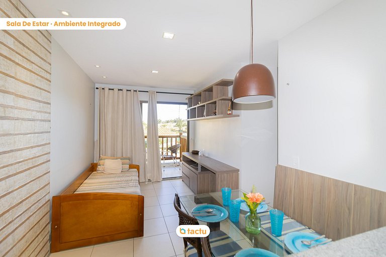 Estudio en VG Sun Cumbuco con Vista y Comodidad