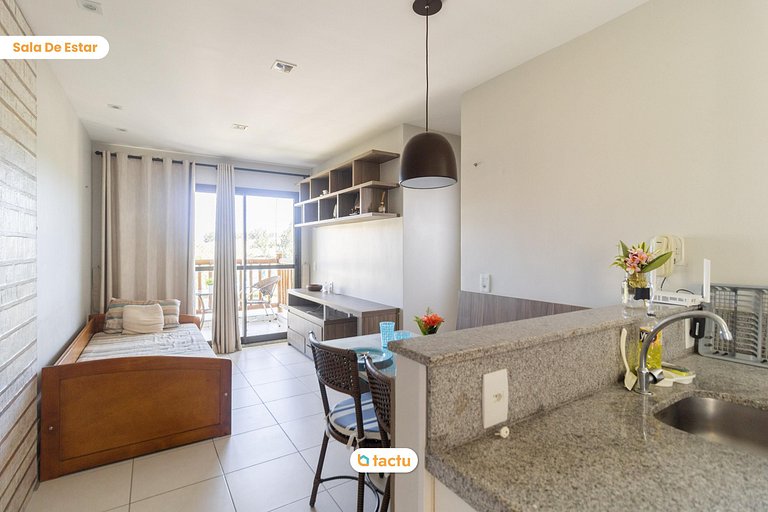 Estudio en VG Sun Cumbuco con Vista y Comodidad