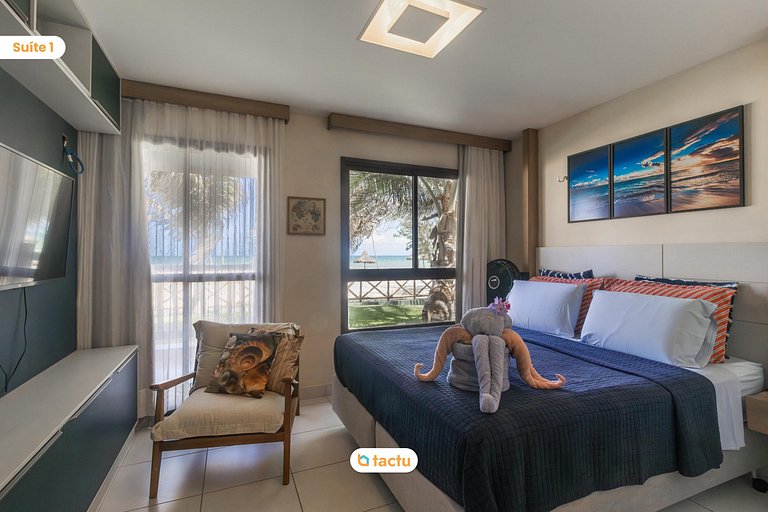 Ground Floor Bungalow Oceanfront at VG Sun Cumbuco