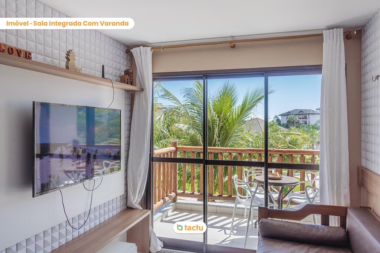 Studio with balcony at VG Sun Cumbuco by Tactu