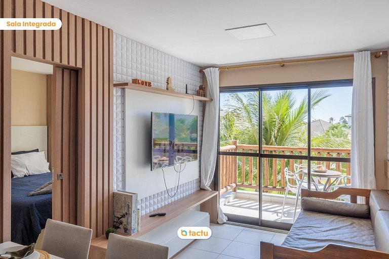 Studio with balcony at VG Sun Cumbuco by Tactu