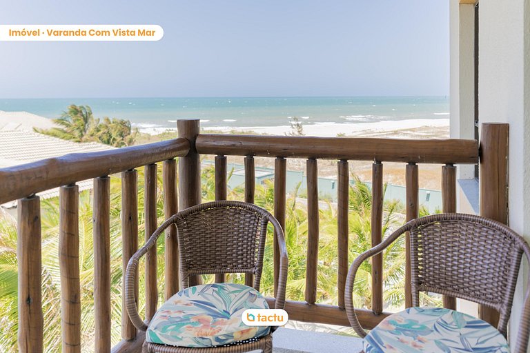 Ocean-View Apartment at VG Cumbuco by Tactu
