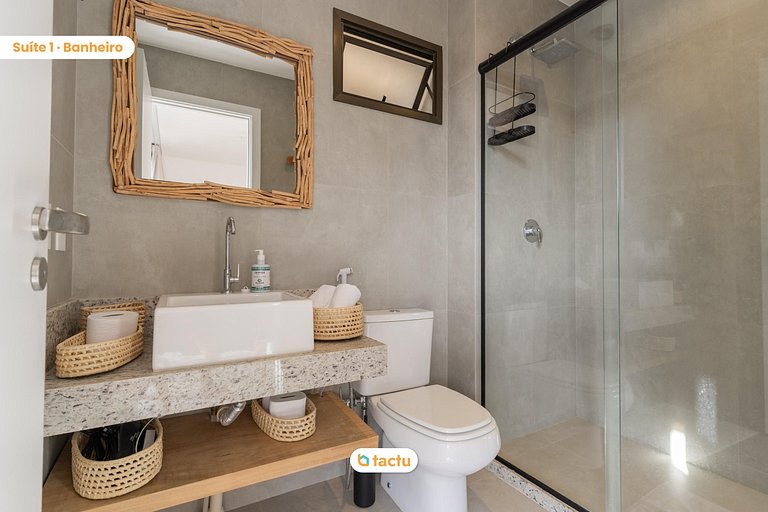 Casa con piscina y confort en Eco Village Fortim