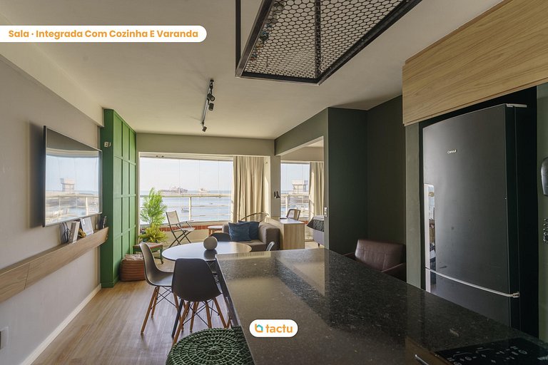 Yacth Coast, Apto en Beira Mar con Vista al Mar