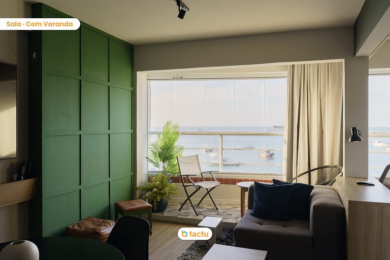 Yacht Coast, Apto en Beira Mar con Vista al Mar