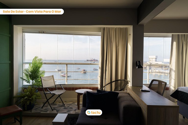 Yacht Coast, Apto na Beira Mar com vista Mar