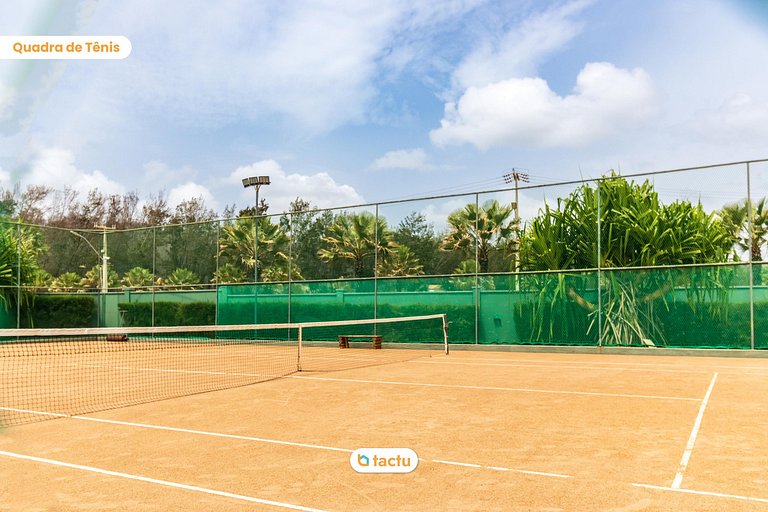 Apartamento com linda vista jardim e mar no VG Sun