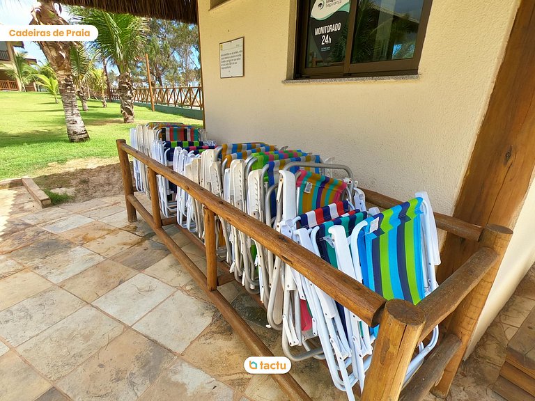 Apartamento com linda vista jardim e mar no VG Sun