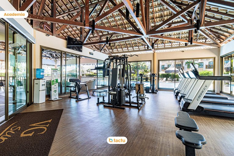 Apartamento com linda vista jardim e mar no VG Sun