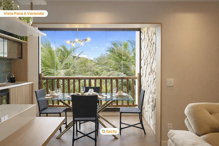 Apto confortável perto da piscina no VG Sun