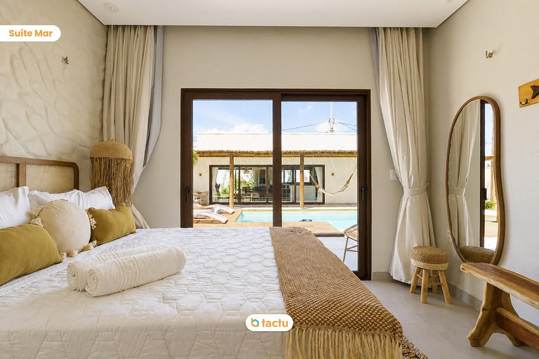 Luxury Villa in Fortim: Beach Tennis and Pool