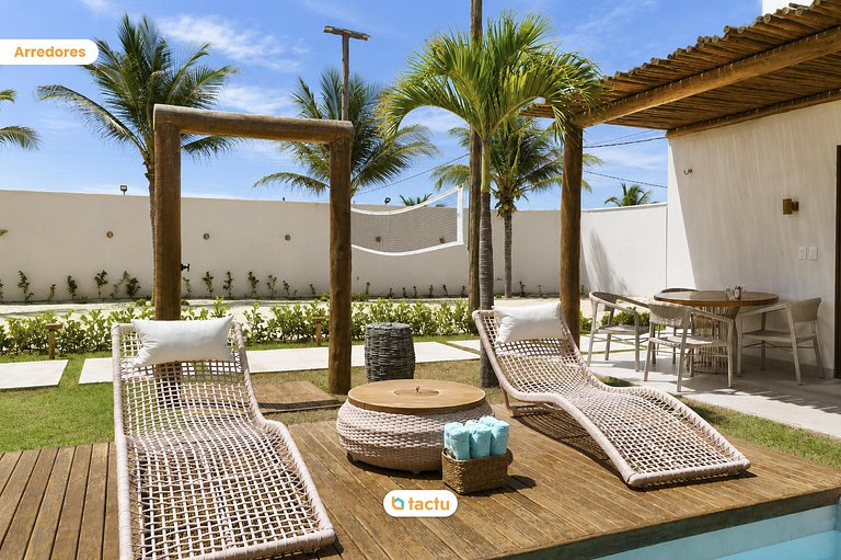 Luxury Villa in Fortim: Beach Tennis and Pool