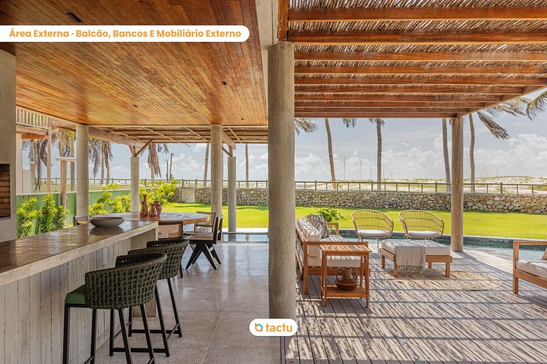 Casa Frente al Mar para Familias | Jaguaribe Villas