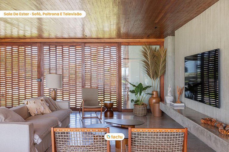 Casa Frente mar para Família Jaguaribe Villas