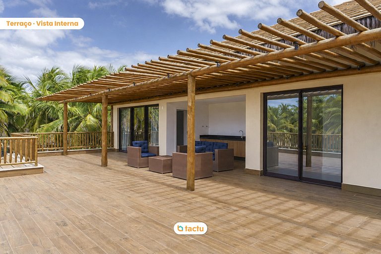 Casa con piscina y terraza en Fortim Villas